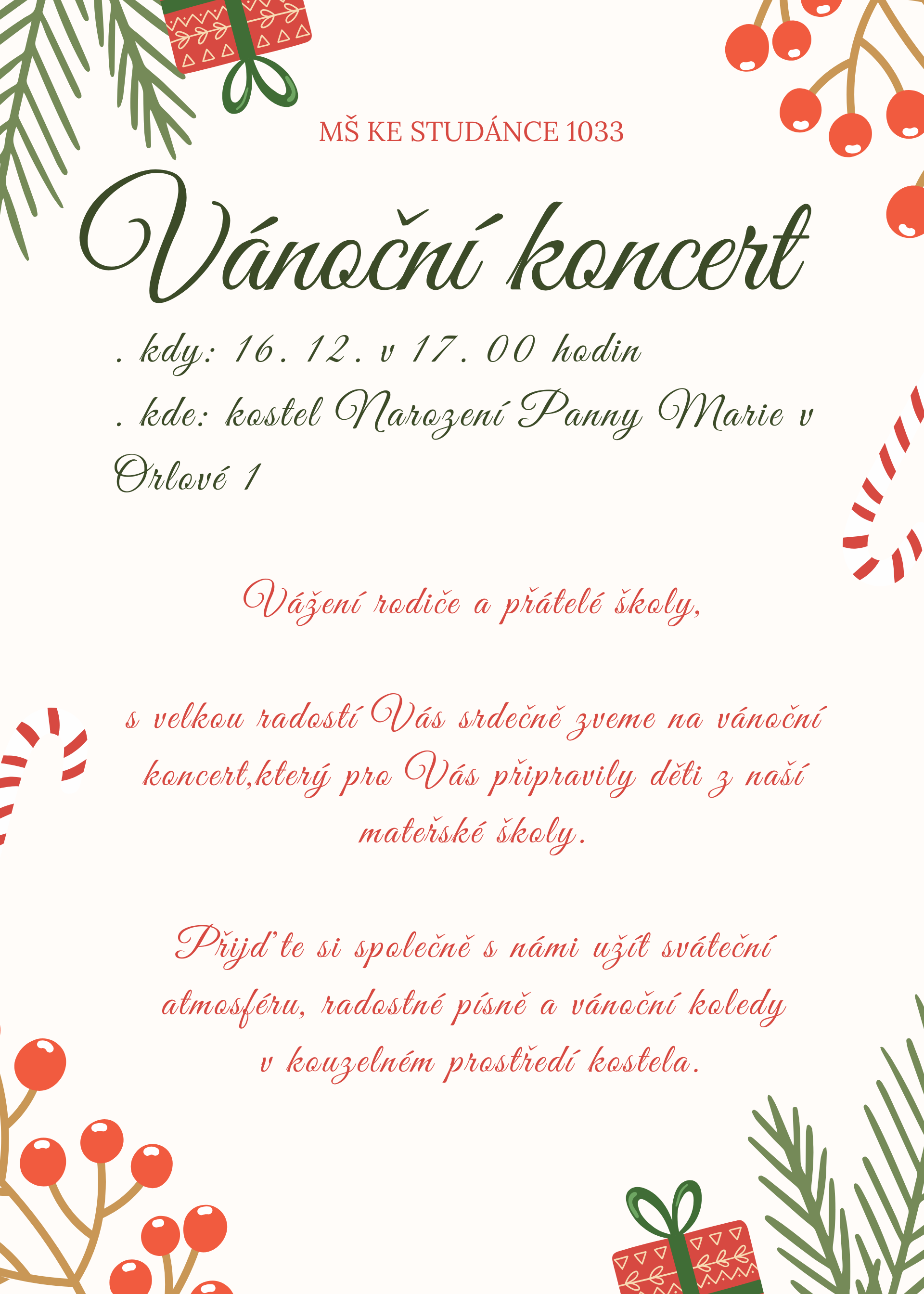 Green Simple Merry Christmas Poster 7